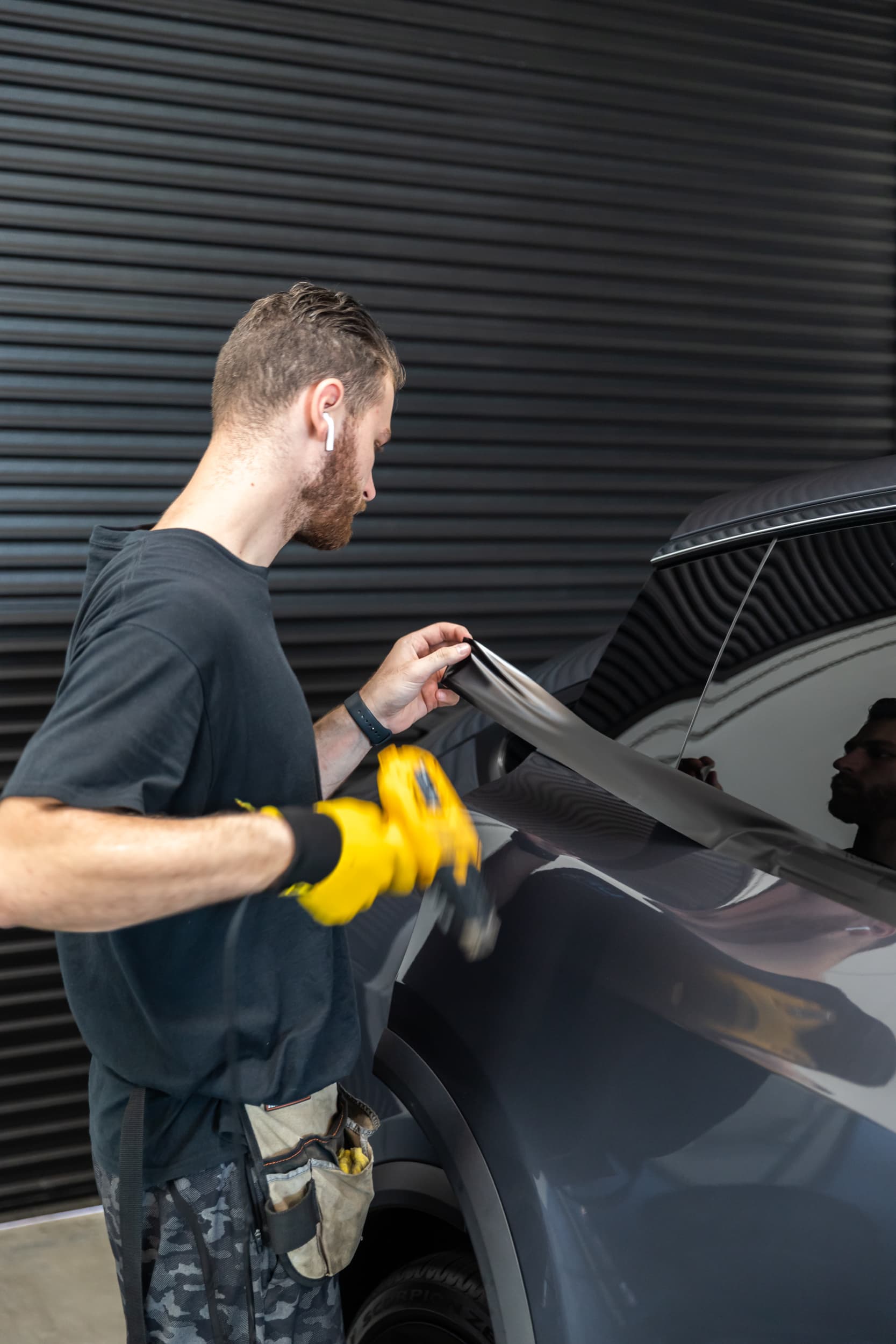 Tesla window tint completion