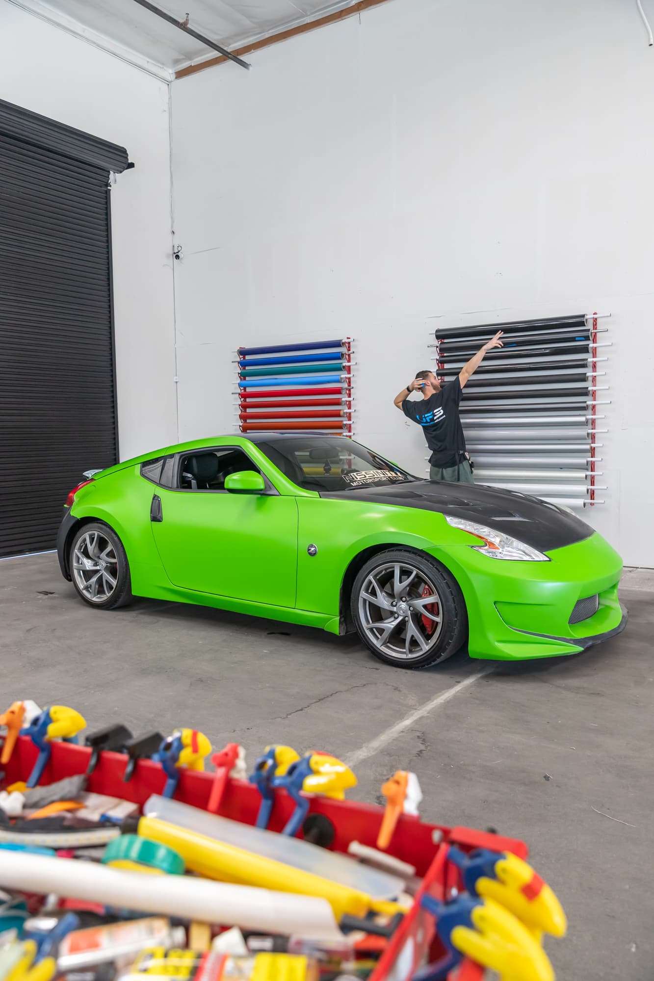 Professional film installation detail